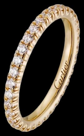 Cartier Etincelle de Cartier wedding ring, width 2 mm, paved - Diamond