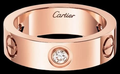 Cartier LOVE ring, classic model, 3 diamonds