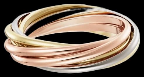 Cartier Trinity ring, seven rows