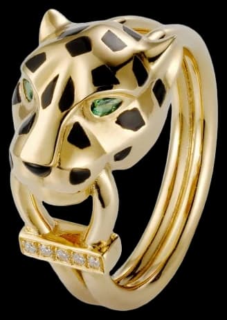 Cartier Panthère de Cartier ring, diamonds - Diamond And Tsavorite Garnet