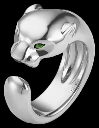 Cartier Panthère de Cartier ring, medium model - Onyx And Tsavorite Garnet