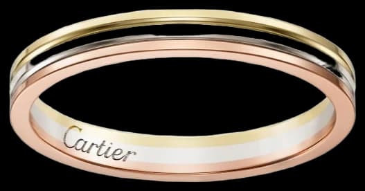 Cartier Vendome Louis Cartier wedding ring, width 2.5 mm