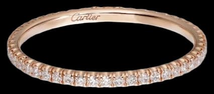 Cartier Etincelle de Cartier wedding ring, width 1.5 mm, paved