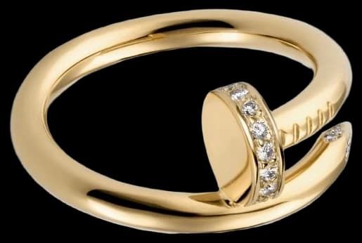 Cartier Juste un Clou ring, classic model, diamonds