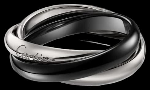 Cartier Trinity ring, ceramic, classic model