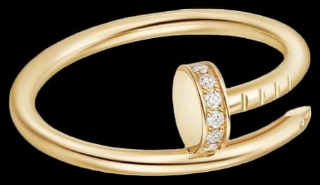 Cartier Juste un Clou ring, small model, diamonds