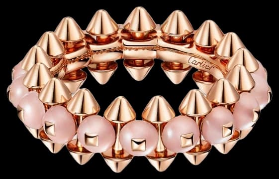 Cartier Clash de Cartier ring, pink chalcedony