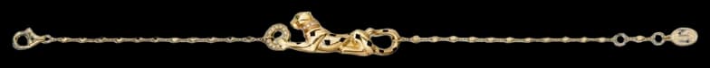 Cartier Panthère de Cartier bracelet, on a chain, diamonds - Diamond And Tsavorite Garnet
