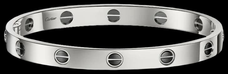 Cartier LOVE bracelet, Classic model, ceramic