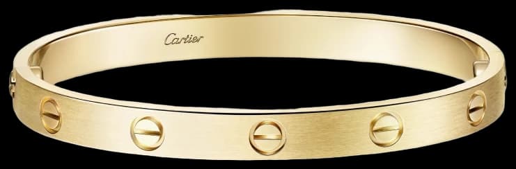 Cartier LOVE bracelet, classic model, brushed