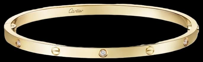 Cartier LOVE bracelet, small model, 6 diamonds