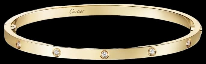 Cartier LOVE bracelet, small model, 10 diamonds
