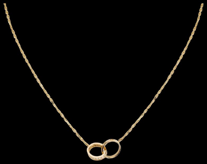 Cartier LOVE pendant, semi-paved