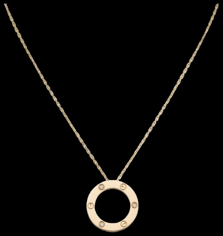 Cartier LOVE pendant, 3 diamonds