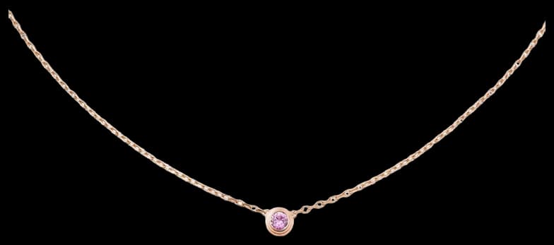 Cartier d'Amour pendant, pink sapphire