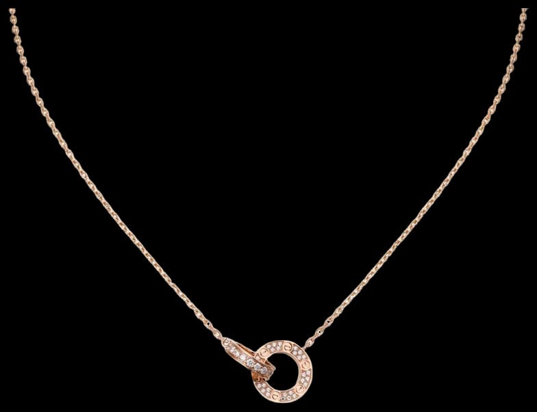 Cartier LOVE pendant, paved