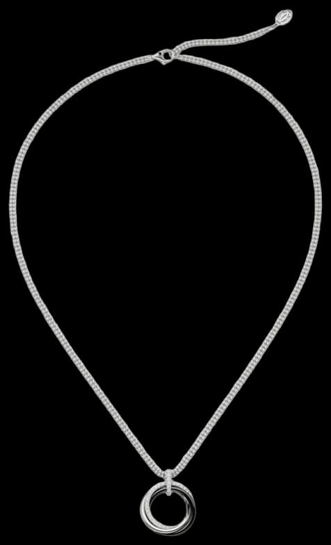 Cartier Trinity pendant, ceramic, diamonds