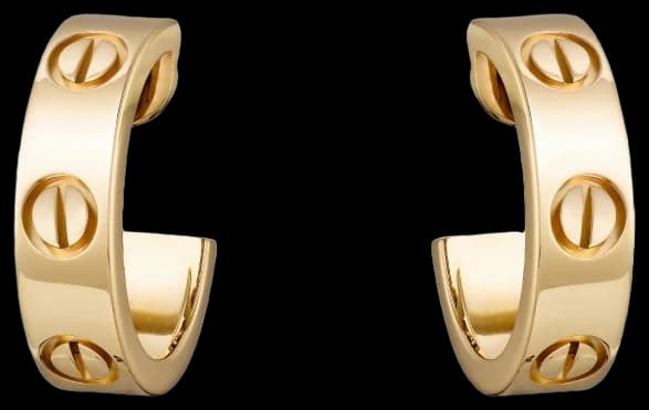 Cartier LOVE hoop earrings, classic model
