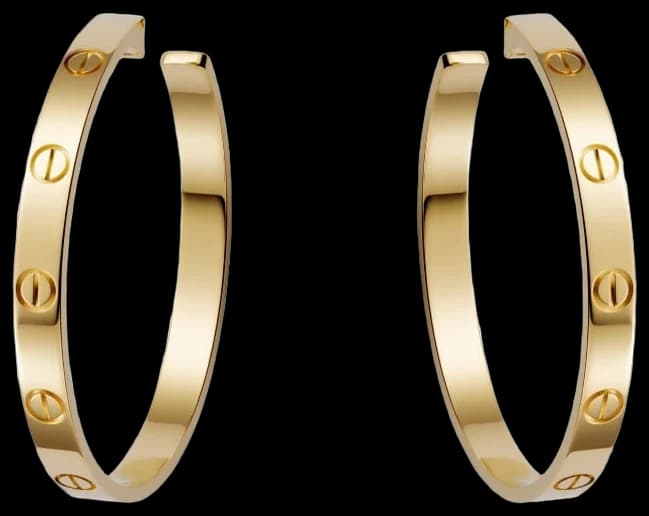 Cartier LOVE hoop earrings, large model