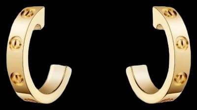 Cartier LOVE hoop earrings, small model