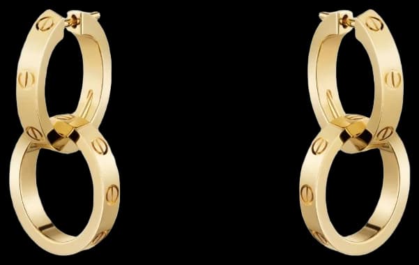 Cartier LOVE earrings, transformable