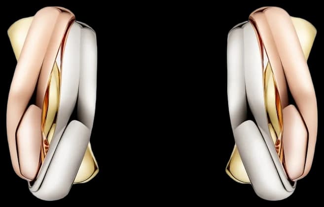 Cartier Trinity cushion earrings