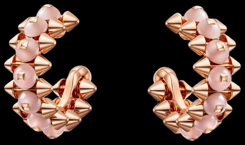 Cartier Clash de Cartier earrings, pink chalcedony