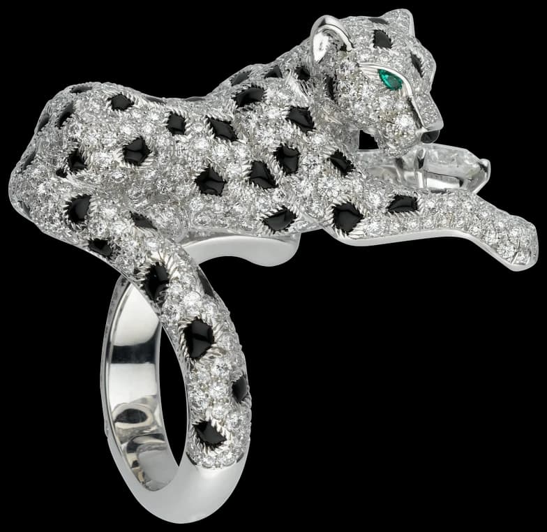 Cartier Panthère de Cartier ring, brilliant-cut diamond, paved
