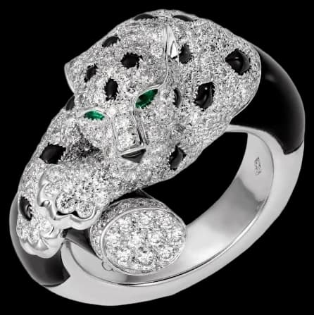 Cartier Panthère de Cartier ring, onyx, paved