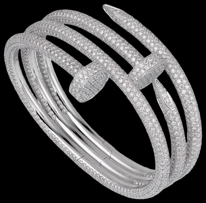 Cartier Juste un Clou bracelet, double, paved
