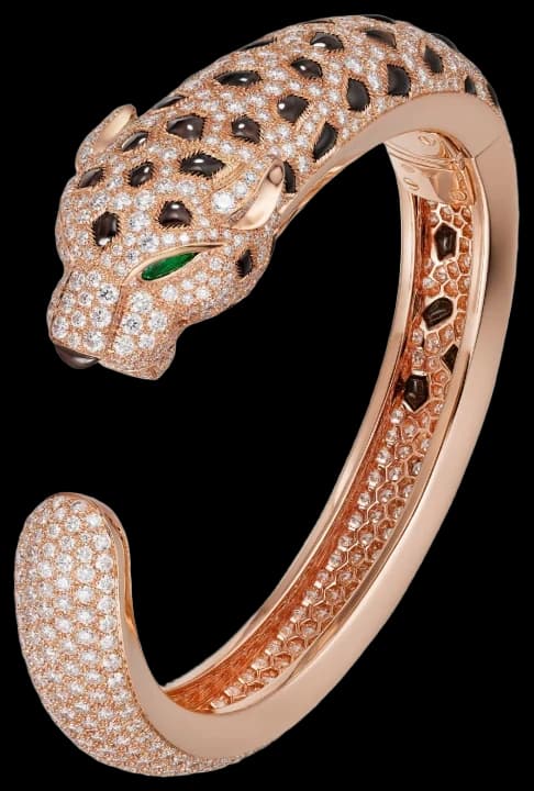 Cartier Panthère de Cartier bracelet, obsidian, paved