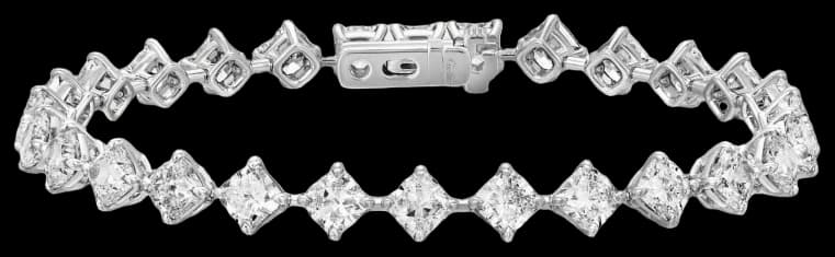 Cartier Essential Lines bracelet, cushion-cut diamonds