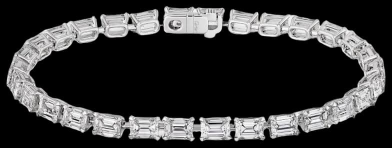 Cartier Essential Lines bracelet, emerald-cut diamonds