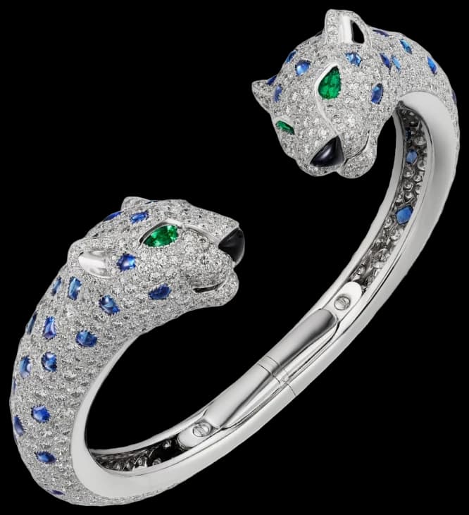 Cartier Panthère de Cartier bracelet, sapphire, paved