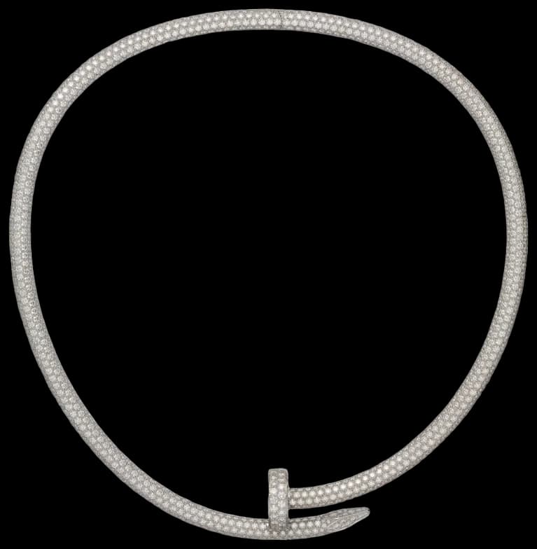 Cartier Juste un Clou torque necklace, extra-large model, paved