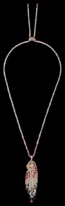 Cartier Panthère de Cartier long necklace, rubellite, large model, paved