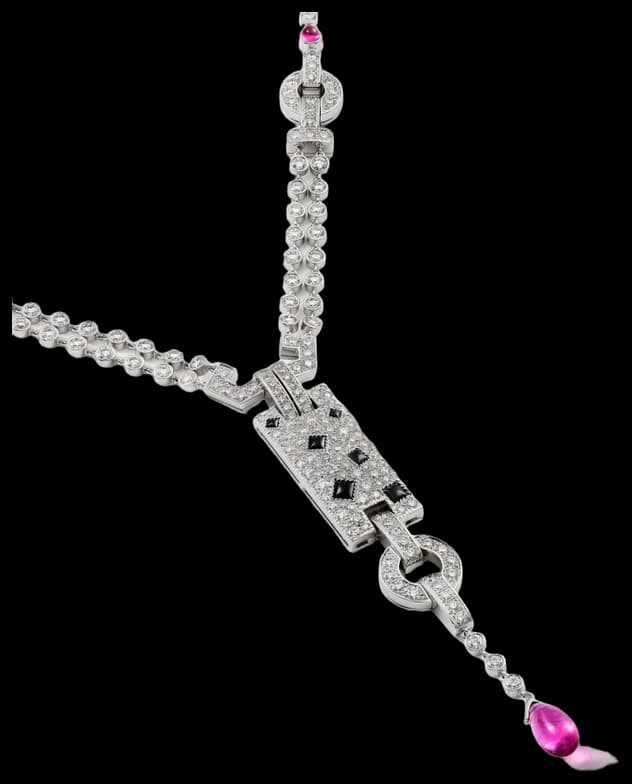 Cartier Panthère de Cartier necklace, rubellite, paved
