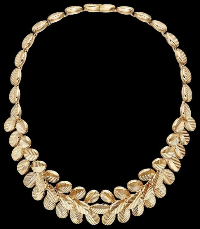 Cartier Grain de Café necklace, semi-paved