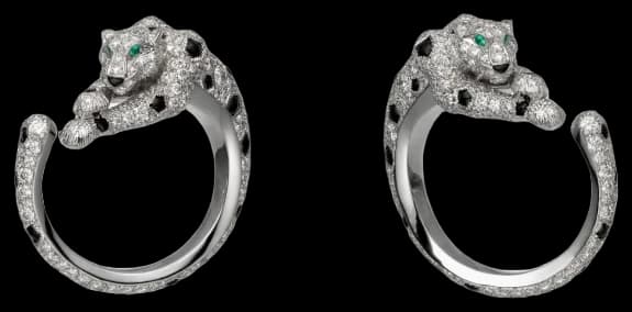Cartier Panthère de Cartier hoop earrings, paved