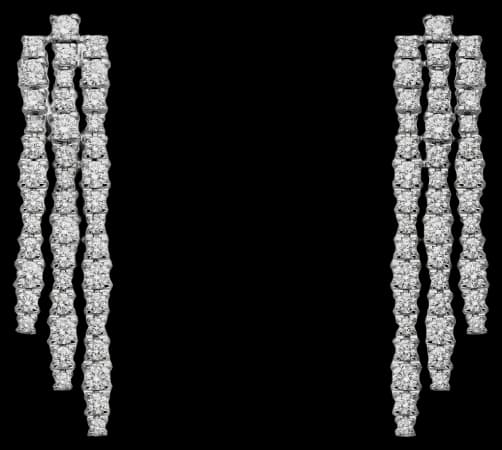 Cartier Lignes Essentielles earrings, brilliant-cut diamonds