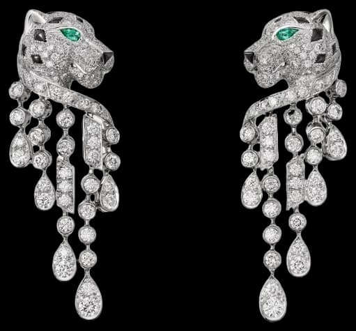 Cartier Panthère de Cartier earrings, large model, paved