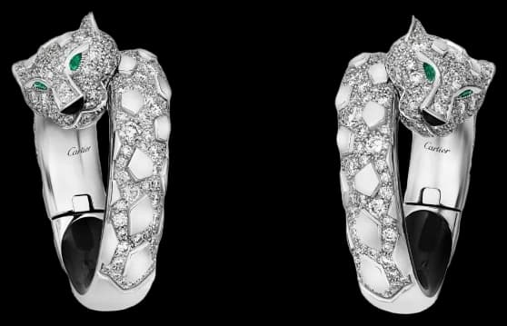 Cartier Panthère de Cartier earrings - Diamond And Emerald And Onyx