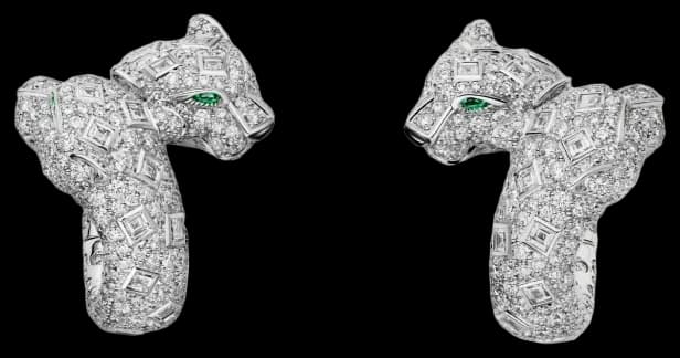 Cartier Panthère de Cartier earrings - Diamond And Emerald
