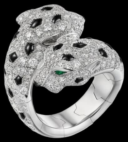 Cartier Panthère de Cartier ring, articulated, paved