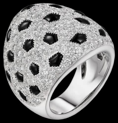 Cartier Panthère de Cartier ring, paved - Diamond And Onyx