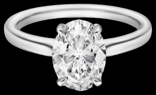 Cartier 1895 solitaire, oval-cut diamond
