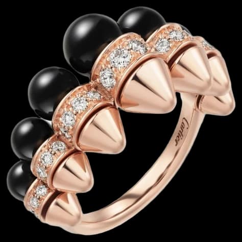 Cartier Clash de Cartier ring, onyx, extra-large model, diamonds