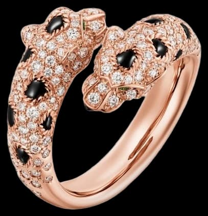 Cartier Panthère de Cartier ring, semi-paved