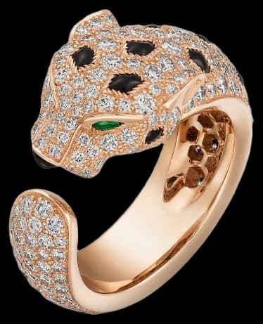 Cartier Panthère de Cartier ring, medium model, paved