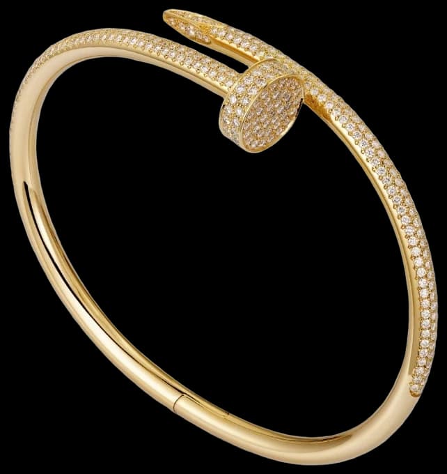 Cartier Juste un Clou bracelet, classic model, semi-paved